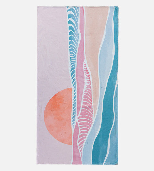 Bamboo Beach Towel - Sunset Beach