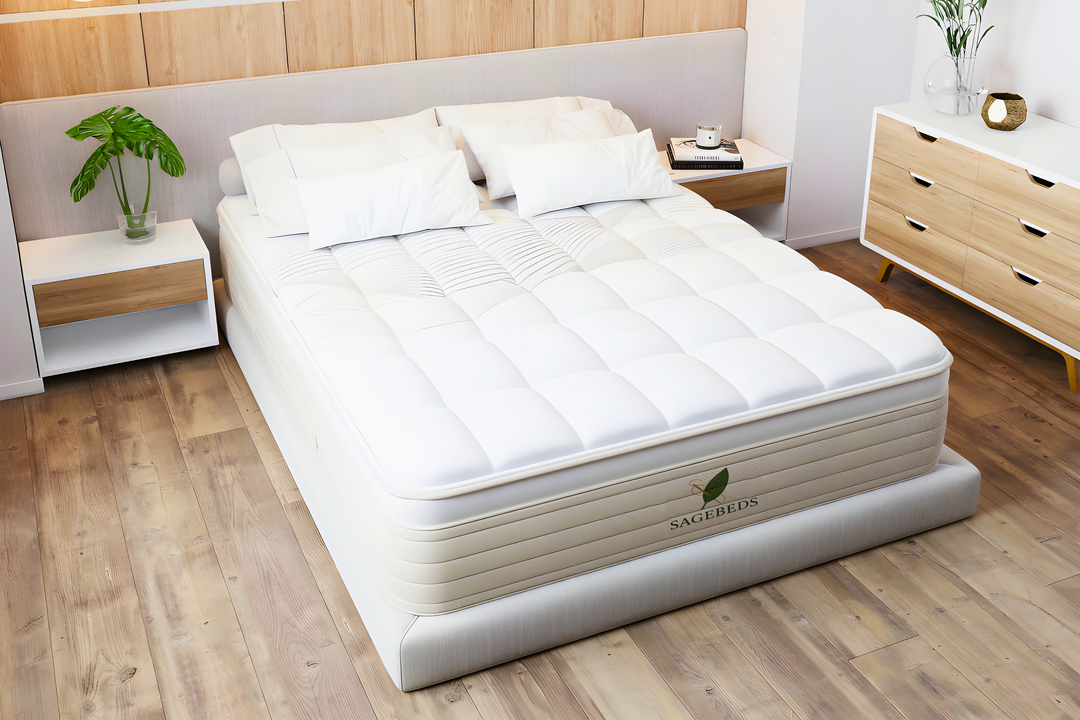 Sage Natural Hybrid Latex & Wool Comfort Mattress