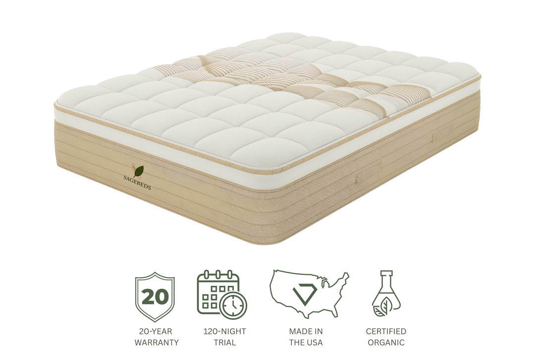 Sage Natural Hybrid Latex & Wool Comfort Mattress