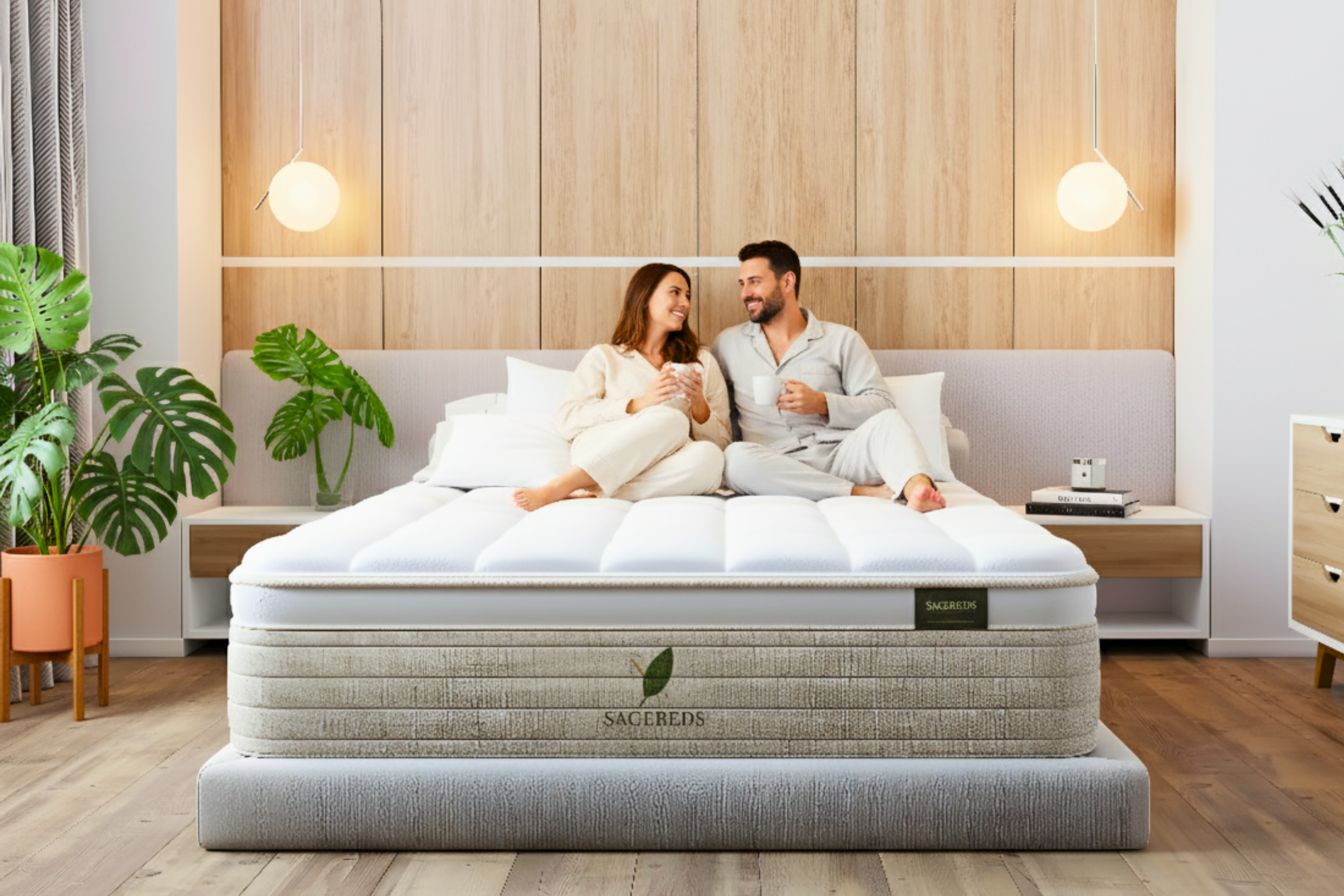 Sage Natural Hybrid Latex & Wool Comfort Mattress - Thumbnail 2