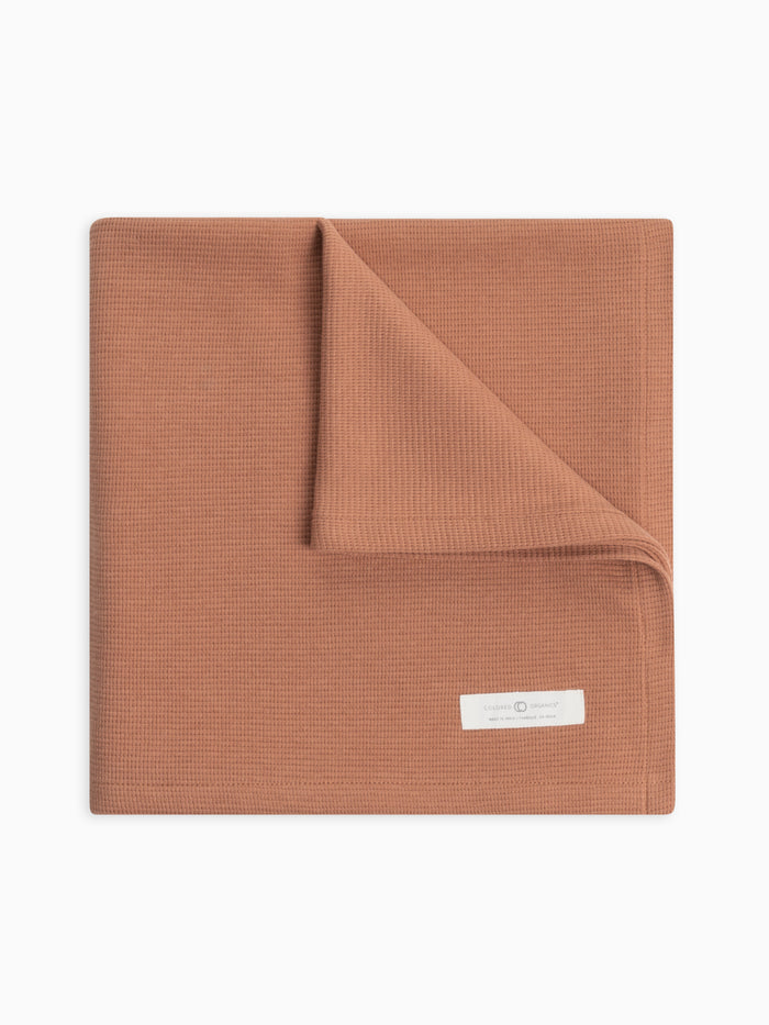 Organic Baby  Waffle Knit Baby Blanket