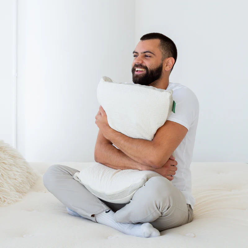 Avocado Molded Latex Pillow Gentle Support Charcoal Infused Technology
