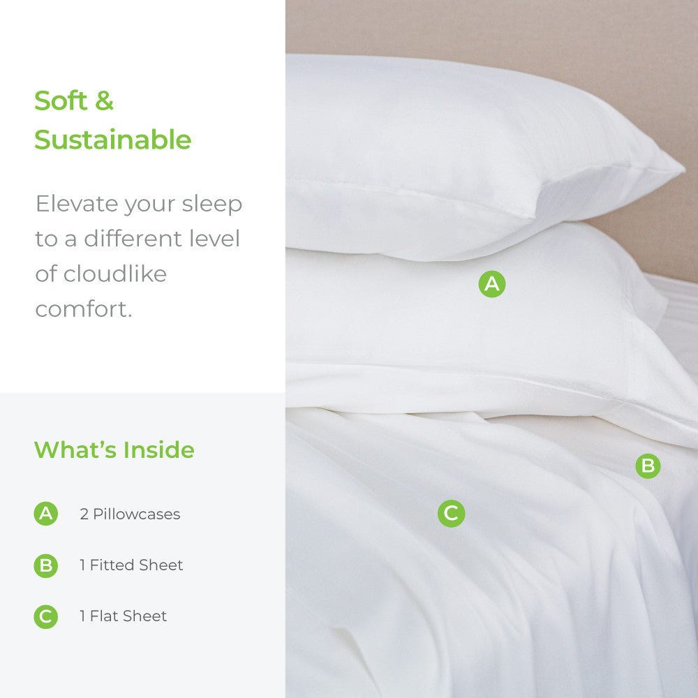 Cariloha Classic Bamboo Bed Sheet Set