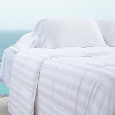 Cariloah Low-Loft Bamboo Duvet Comforter