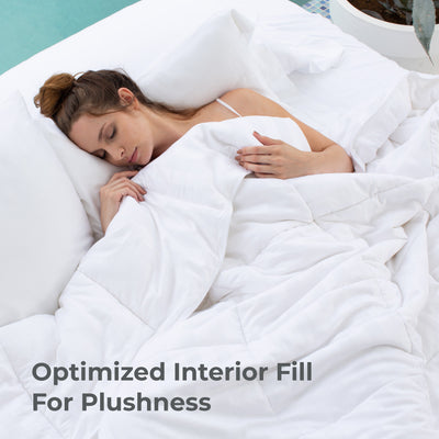 Cariloah Low-Loft Bamboo Duvet Comforter