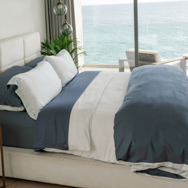 Cariloha Reversible Color Block Duvet Covers