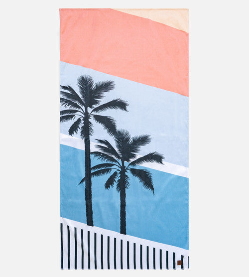 Bamboo Beach Towel - Palm Stripe