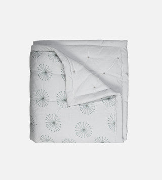 Bamboo Percale Quilt - Burst Honeydew