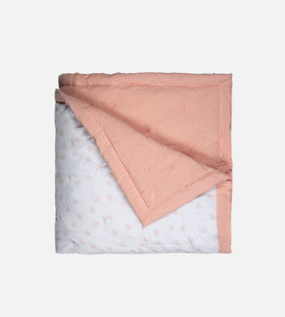 Bamboo Percale Quilt - Dot Vintage Blush