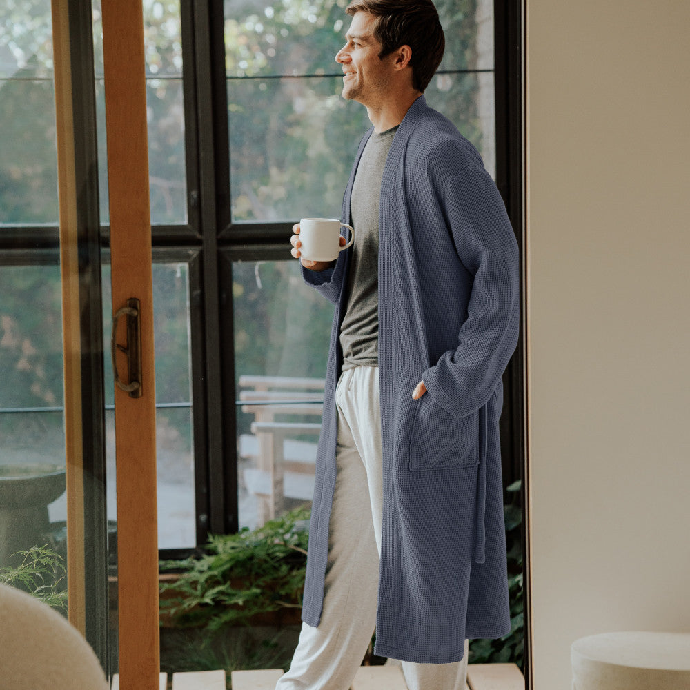 Cariloha Bamboo Waffle Knit Robe Unisex