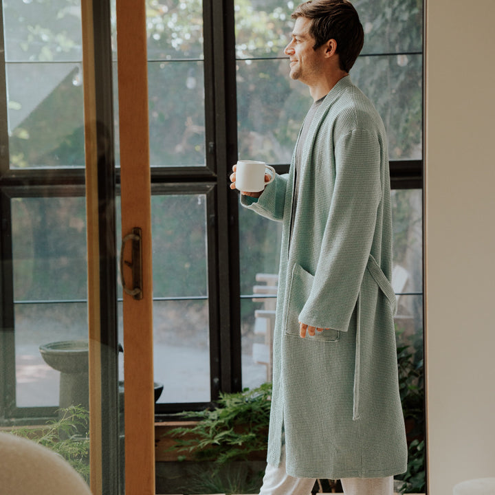 Cariloha Bamboo Waffle Knit Robe Unisex