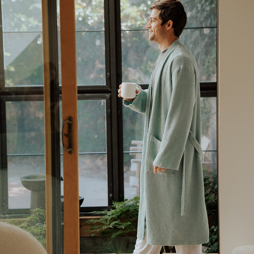 Cariloha Bamboo Waffle Knit Robe Unisex