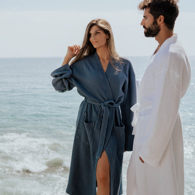 Cariloha Bamboo Waffle Knit Robe Unisex