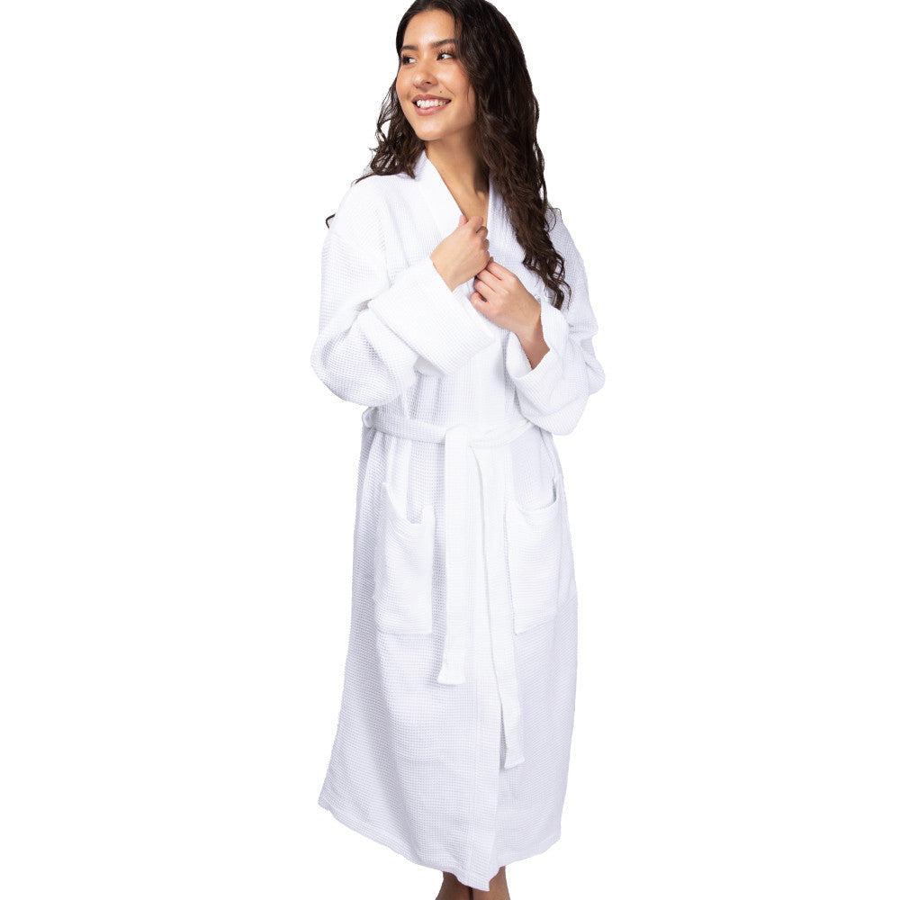 Cariloha Bamboo Waffle Knit Robe Unisex