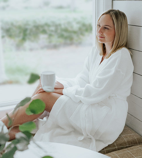 Bamboo Waffle Knit Robe